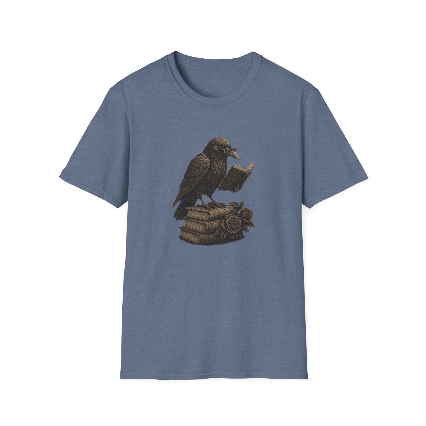 Dark Academia Crow Reading - T-Shirt