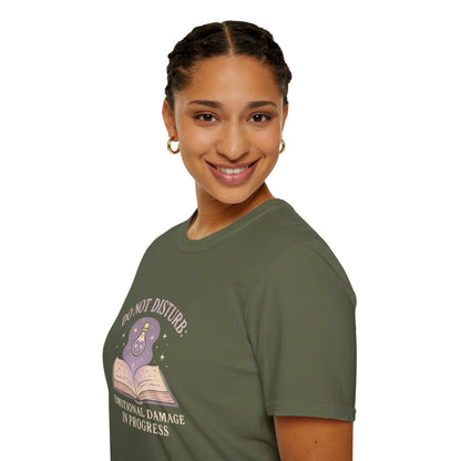 Do Not Disturb, Emotional Damage In Progress - T-Shirt