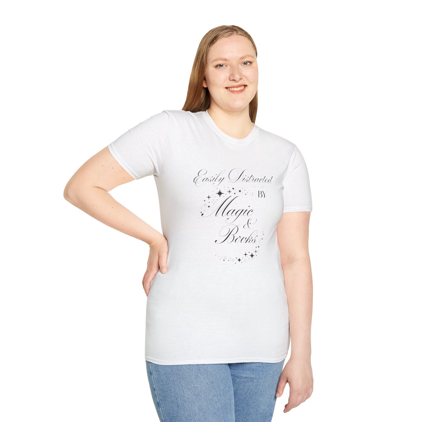 Easily Distracted By Magic & Books - T-Shirt