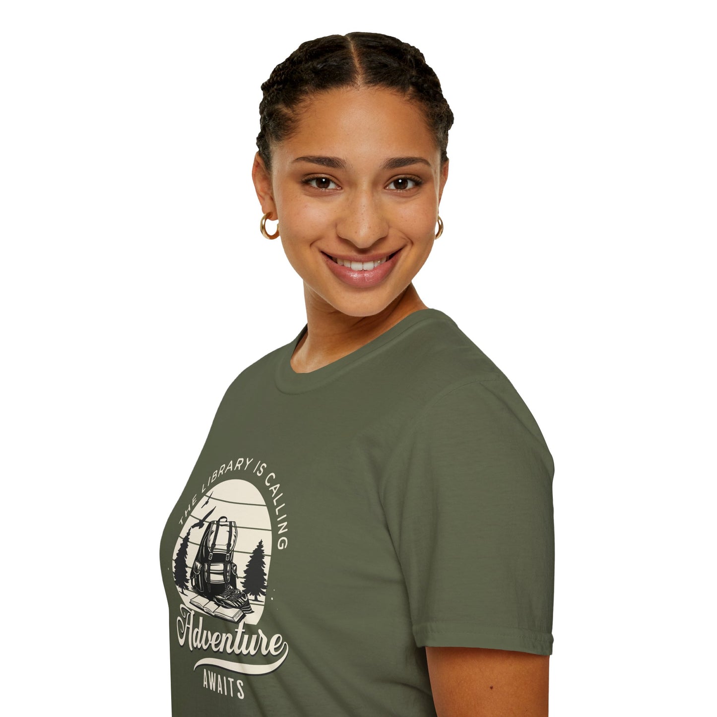 Library is Calling, Adventure Awaits - T-Shirt