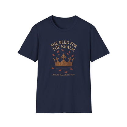 Romantasy She Bled For The Realm - T-Shirt
