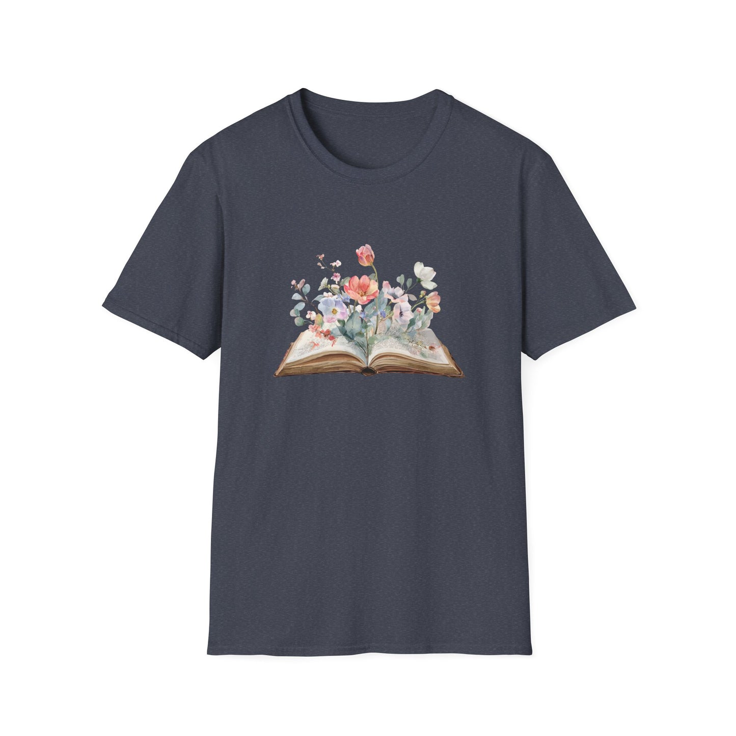 Floral Book Graphic - T-Shirt