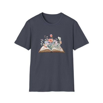 Floral Book Graphic - T-Shirt