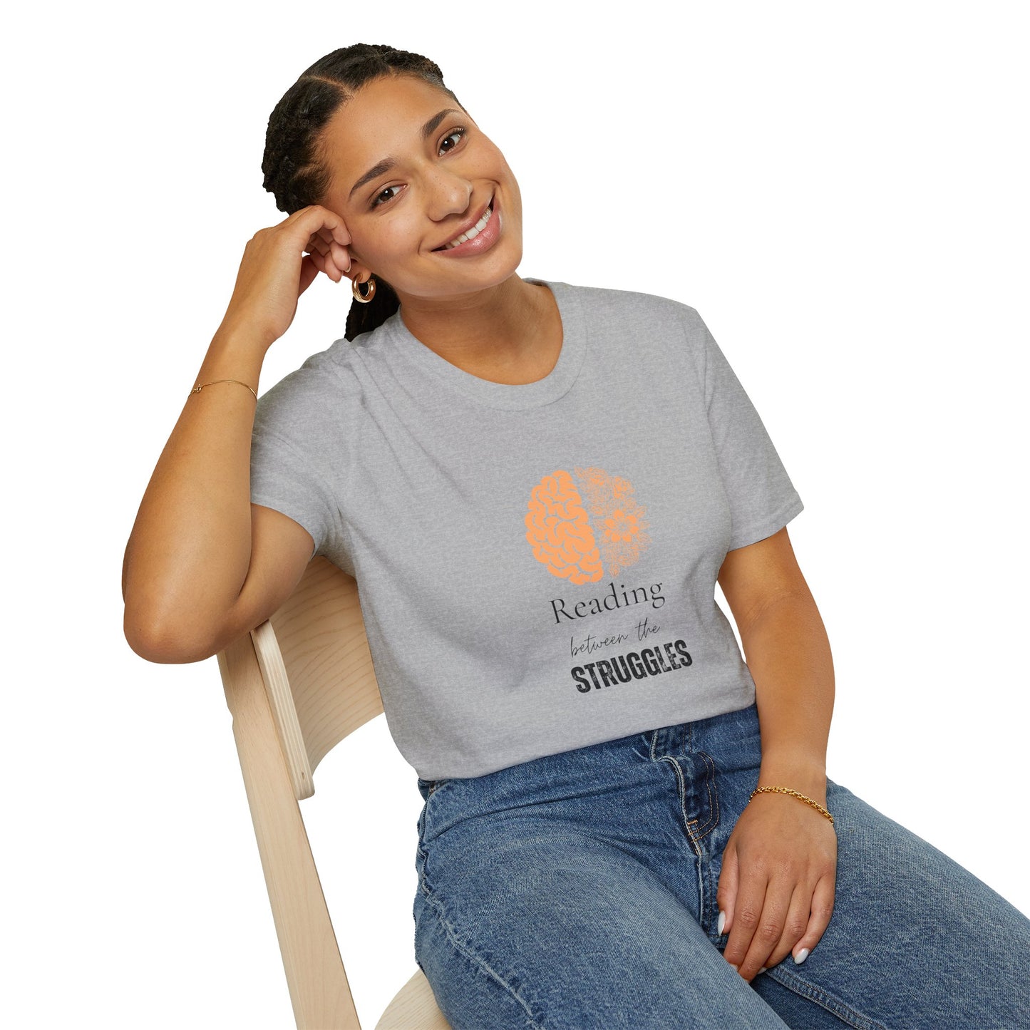 Mental Health, Reading Between The Struggles - T-Shirt