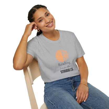 Mental Health, Reading Between The Struggles - T-Shirt