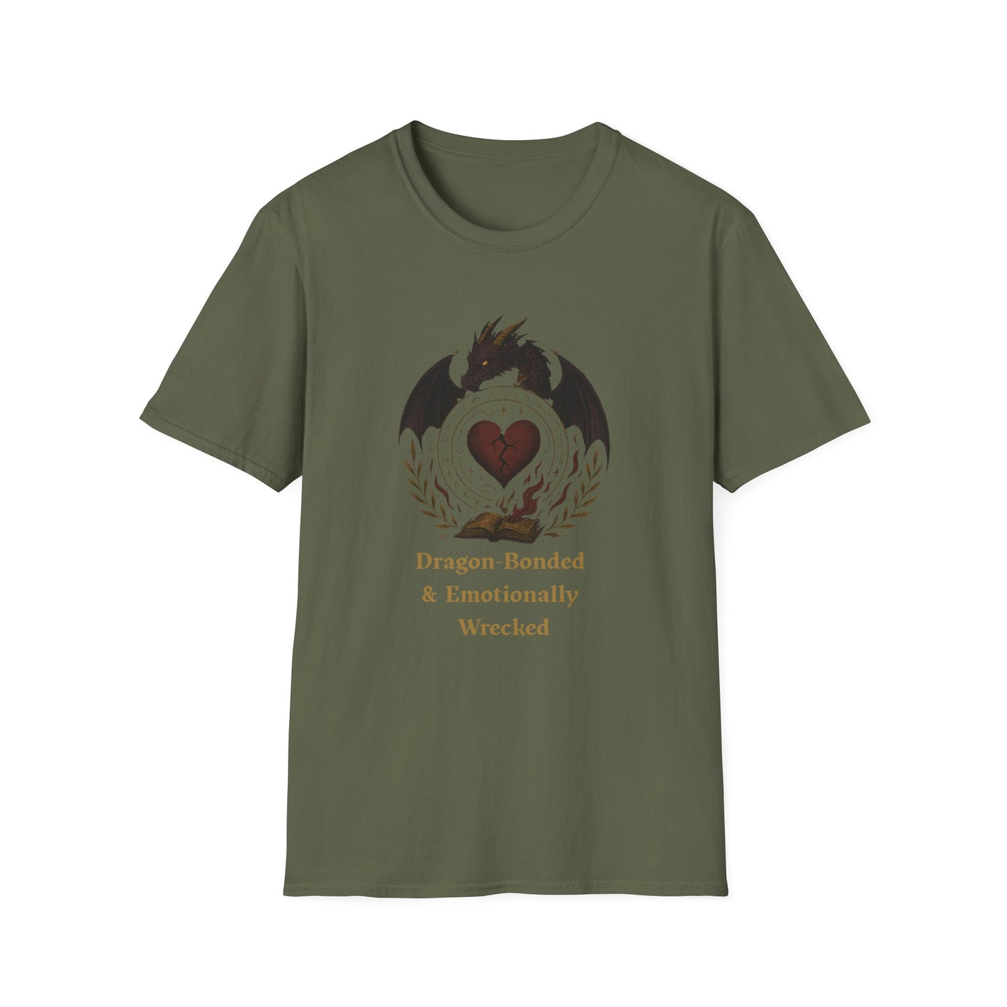 Romantasy Dragon Bonded and Emotionally Wrecked - T-Shirt