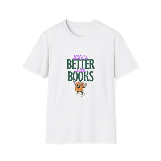 Life is Better With Books,  Retro T-Shirt