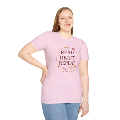 Read, React, Repeat - T-Shirt