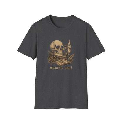 Dark Academia, Momento Mori Skull and Book - T-Shirt
