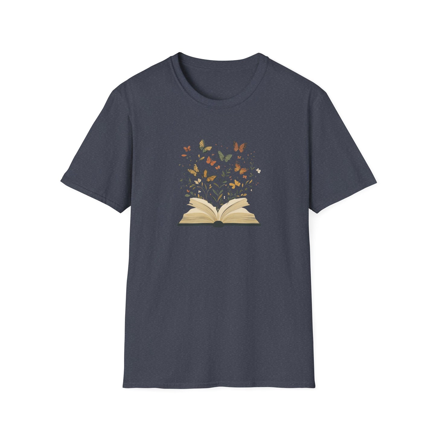 Butterfly Floral Book - T-Shirt