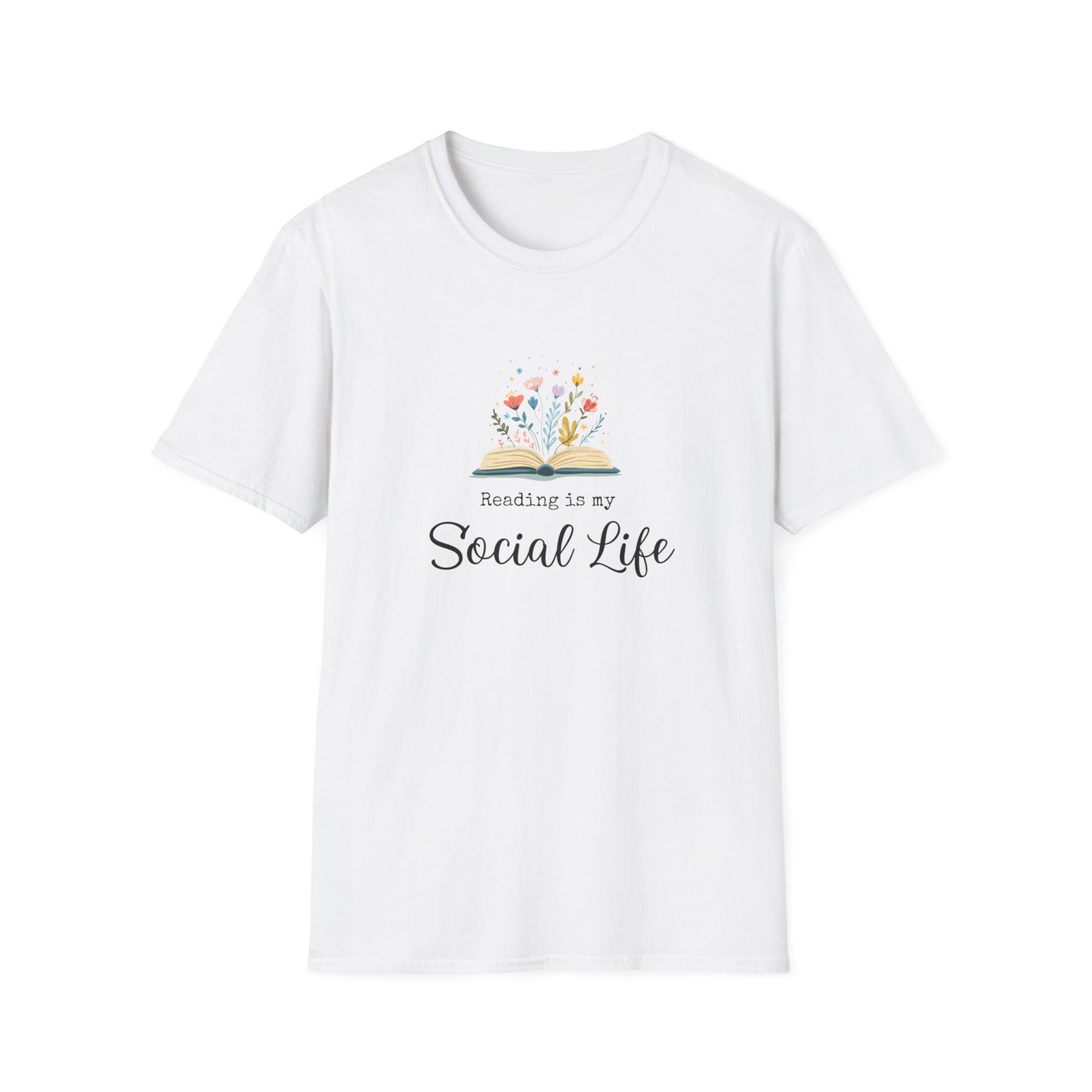 Reading is My Social Life - T-Shirt