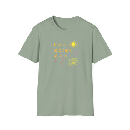 Pages And Rays All Day- T-Shirt