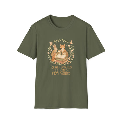 Read Books, Be Kind, Stay Wierd - T-Shirt