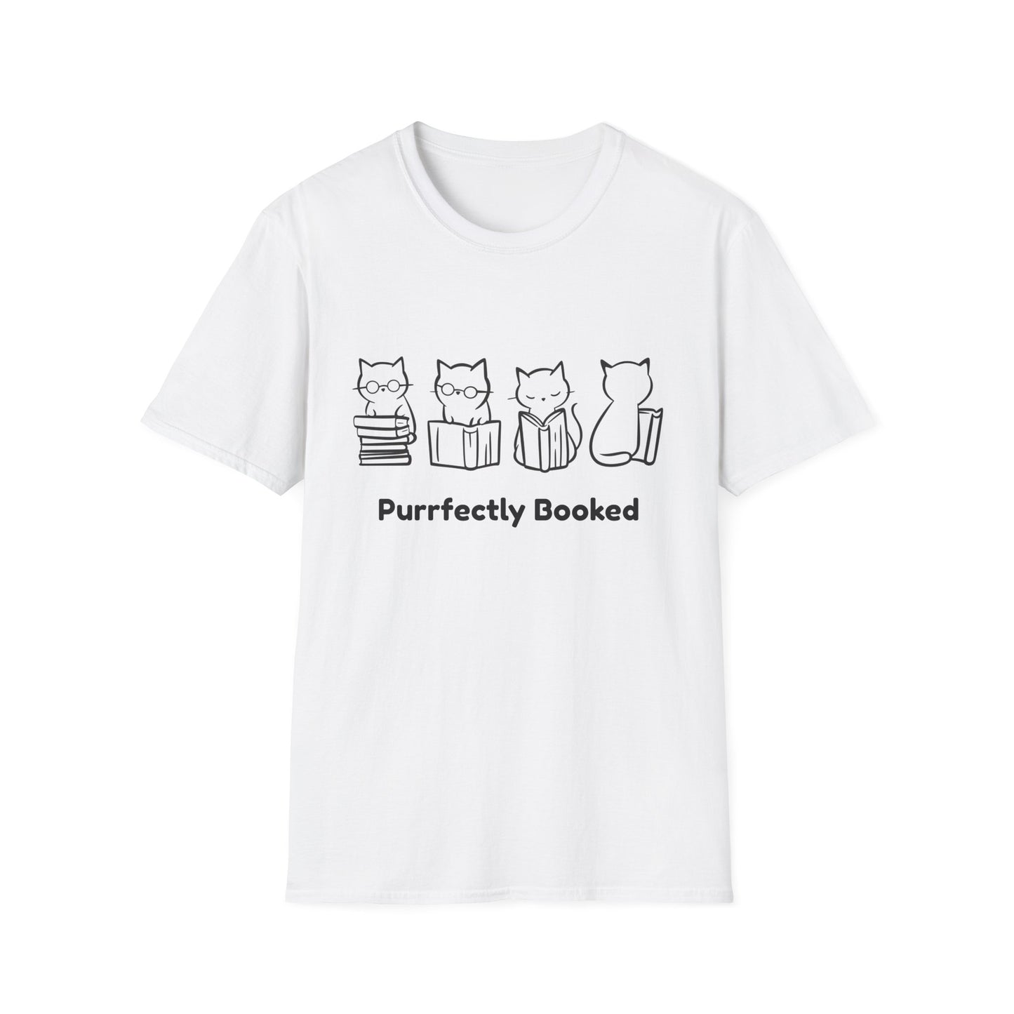 Purrfectly Booked, Cats - T-Shirt
