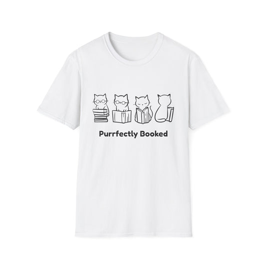 Purrfectly Booked, Cats - T-Shirt