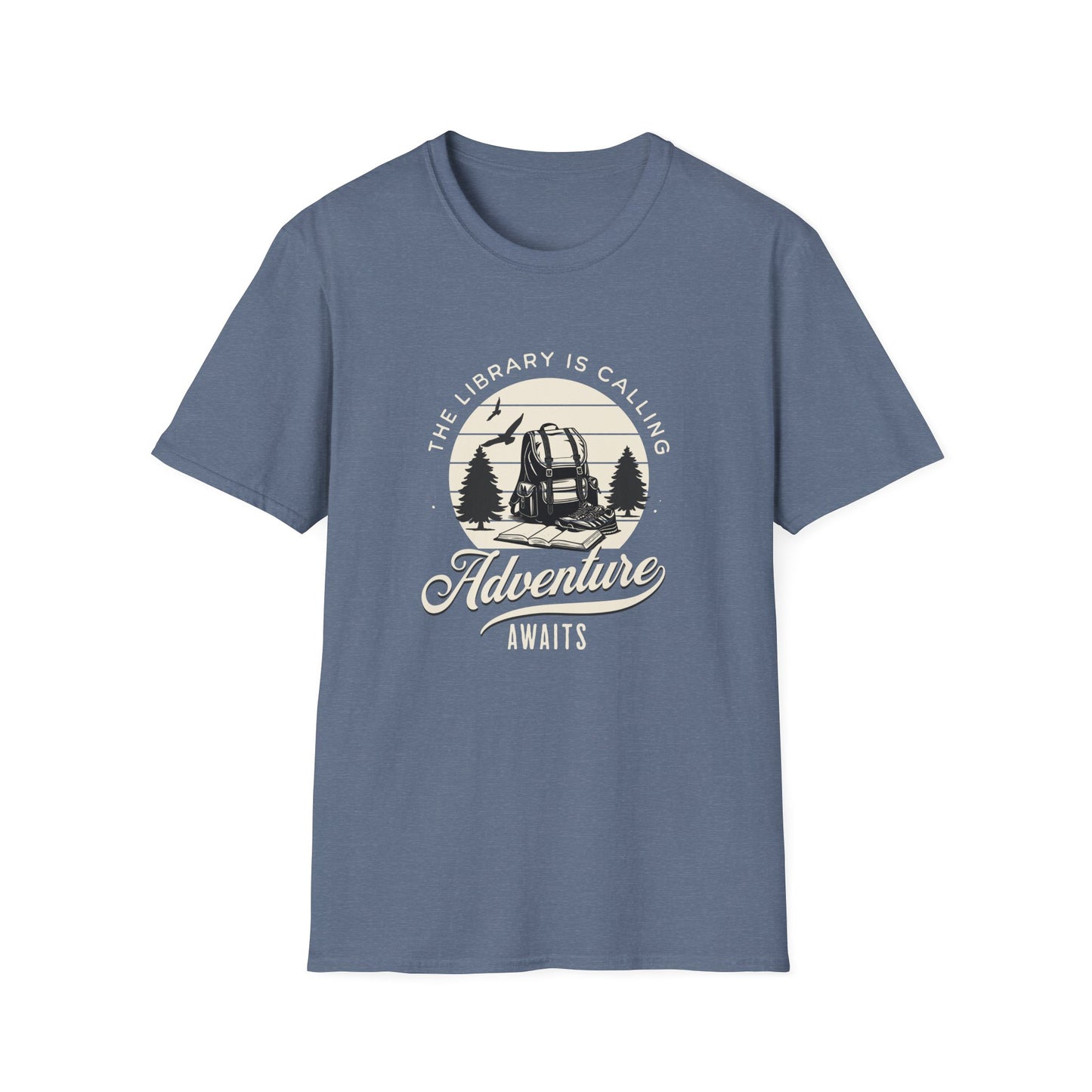 Library is Calling, Adventure Awaits - T-Shirt
