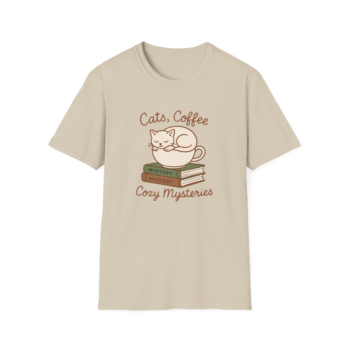 Cat, Coffee And Cozy Mysteries  - T-Shirt