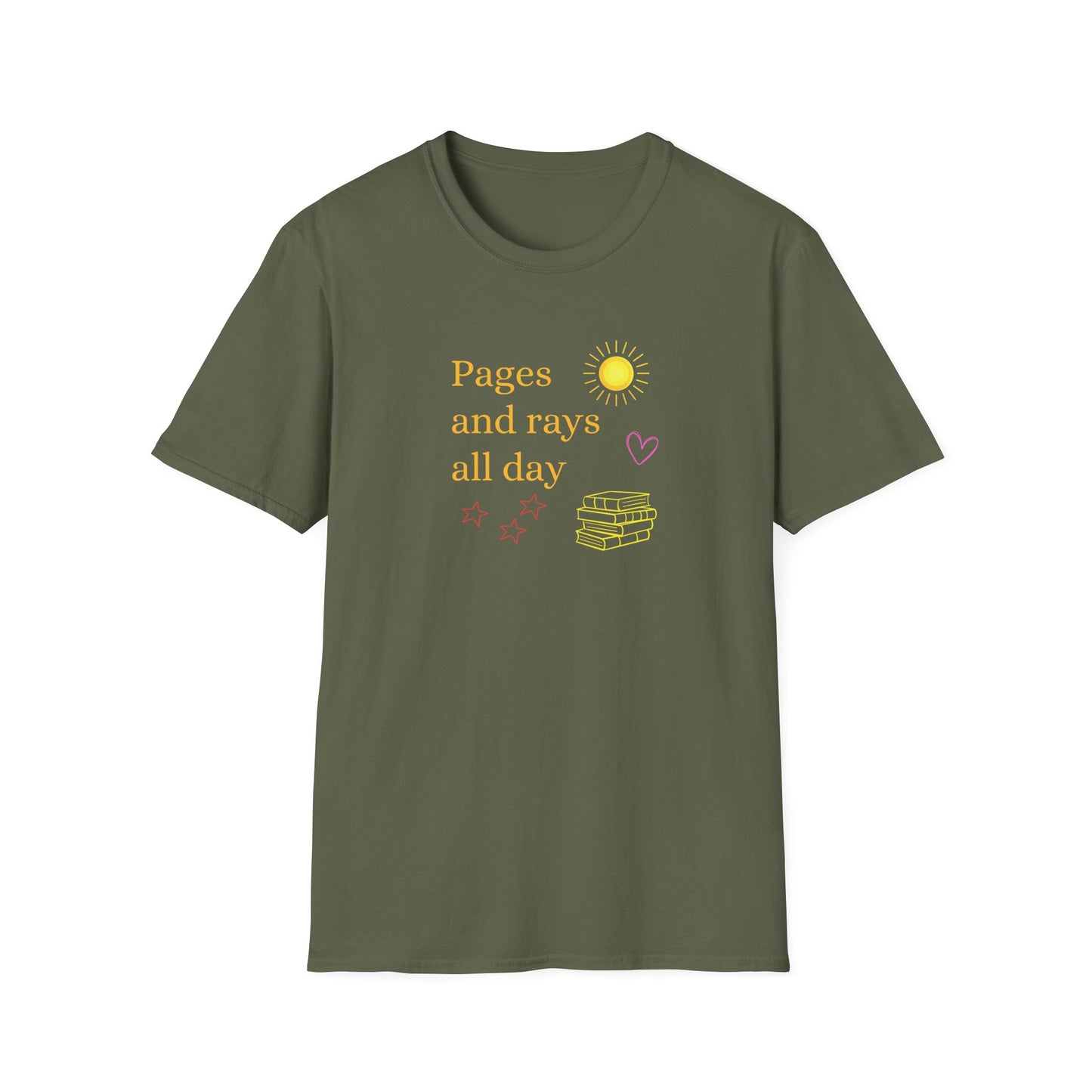 Pages And Rays All Day- T-Shirt