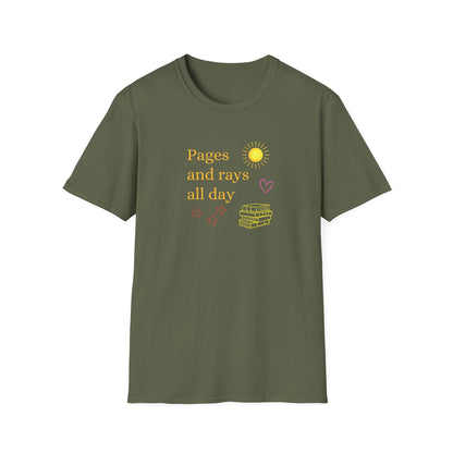 Pages And Rays All Day- T-Shirt