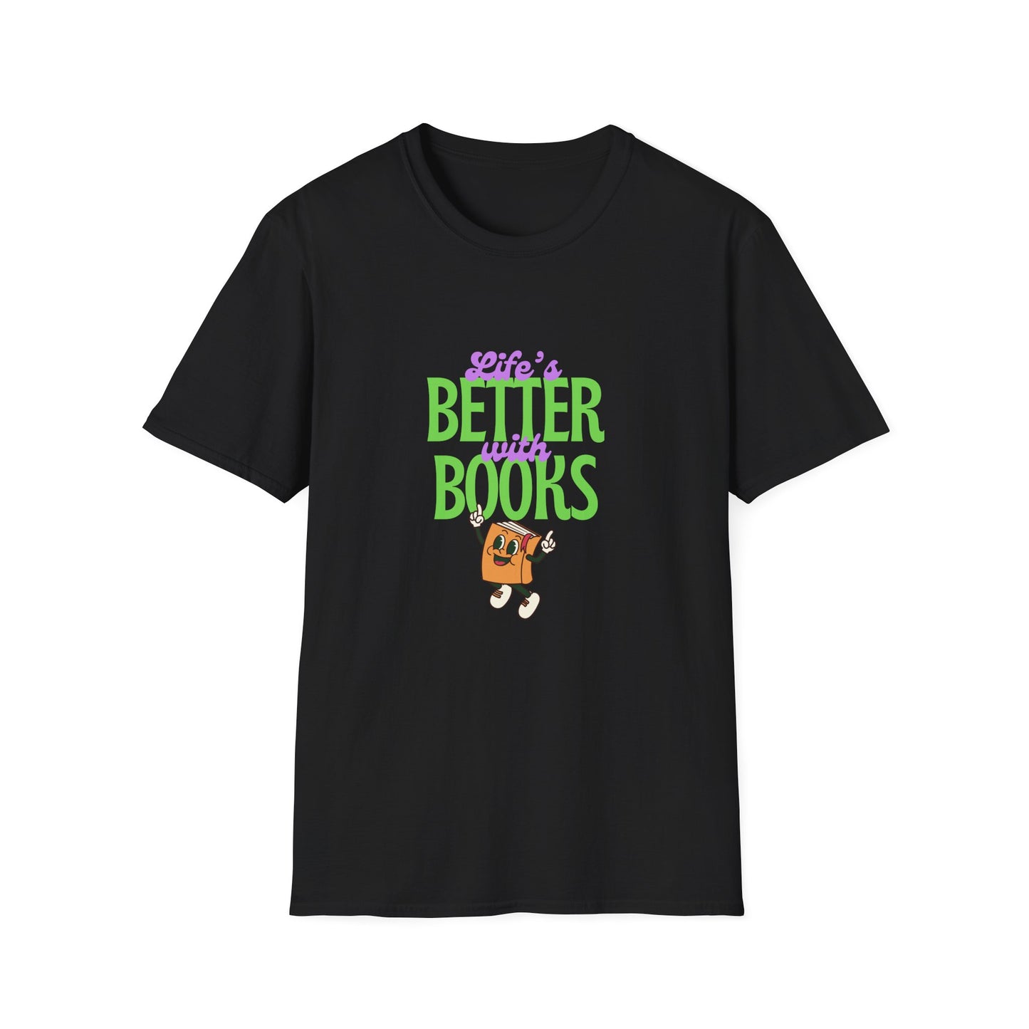 Life is Better With Books,  Retro T-Shirt