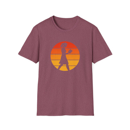 Retro Reading at Sunset - T-Shirt