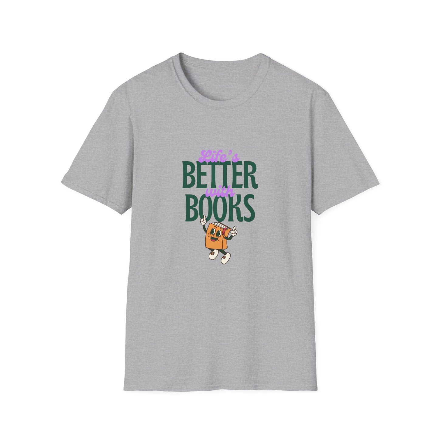 Life is Better With Books,  Retro T-Shirt