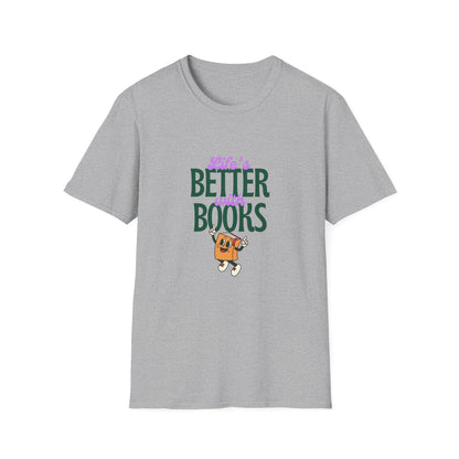 Life is Better With Books,  Retro T-Shirt