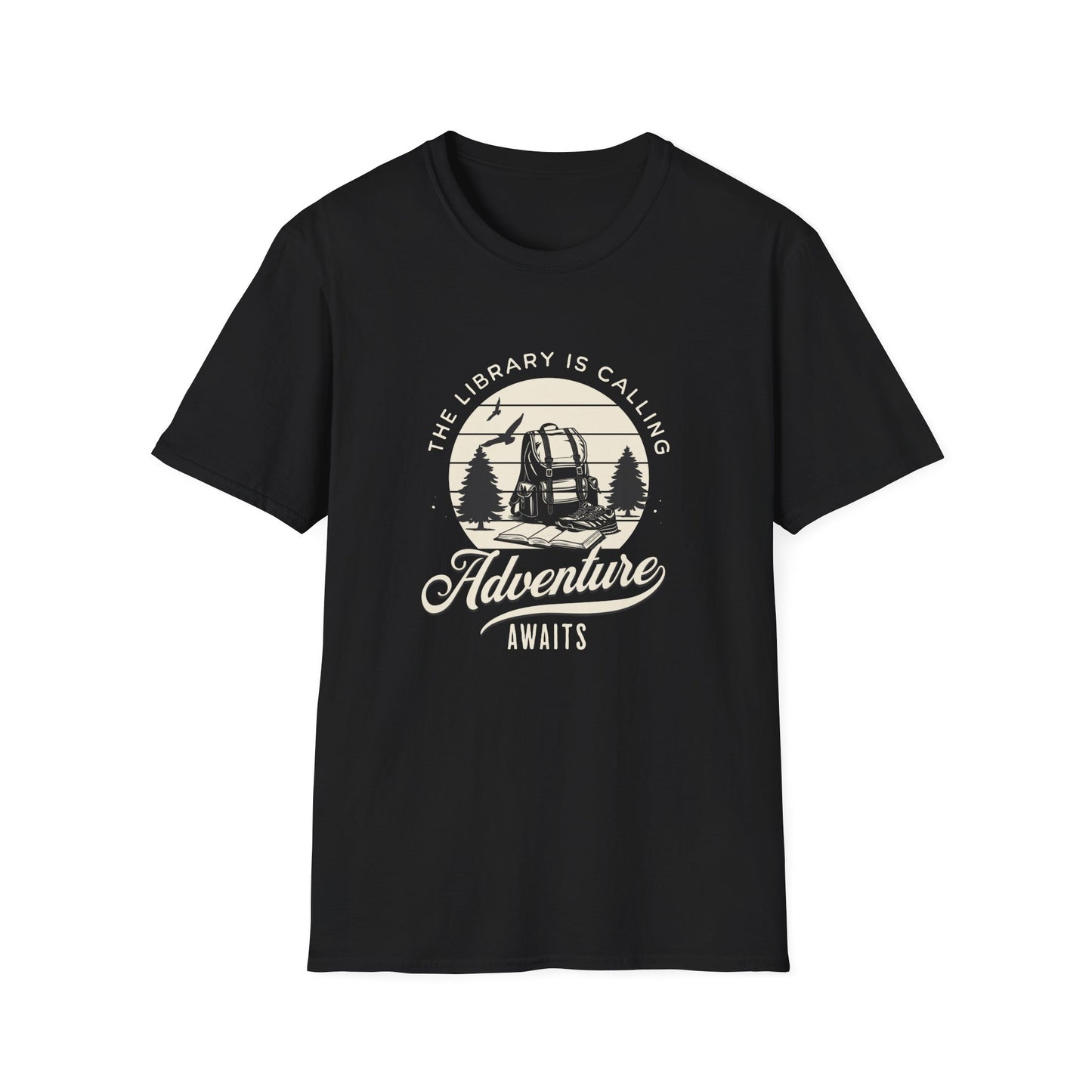 Library is Calling, Adventure Awaits - T-Shirt
