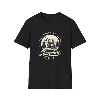 Library is Calling, Adventure Awaits - T-Shirt