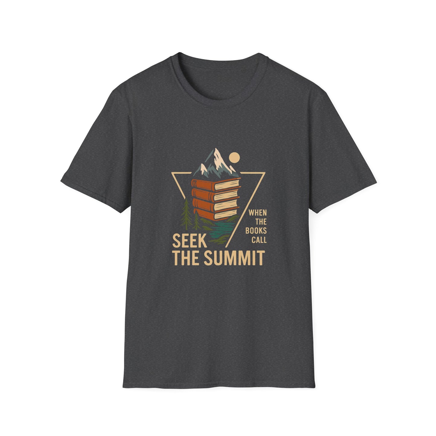 Seek The Summit, When The Books Call - T-Shirt