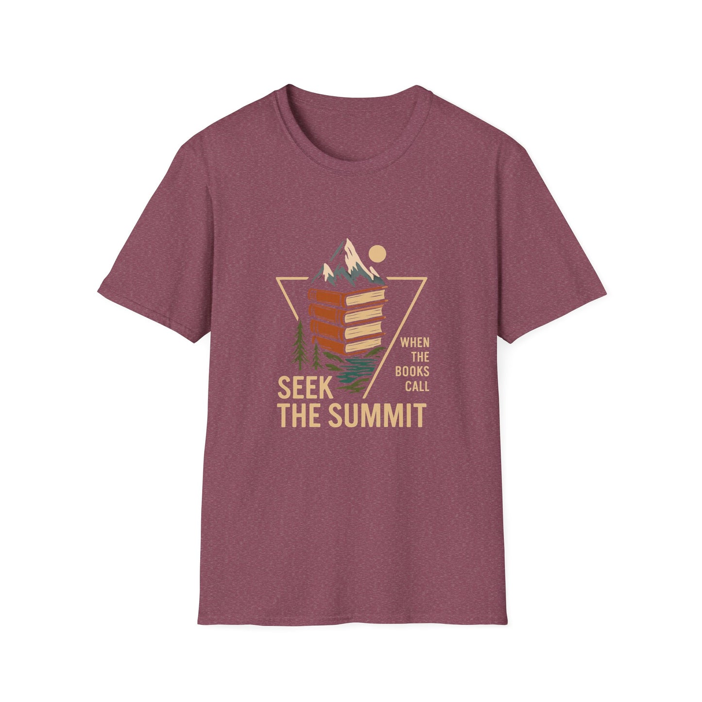 Seek The Summit, When The Books Call - T-Shirt