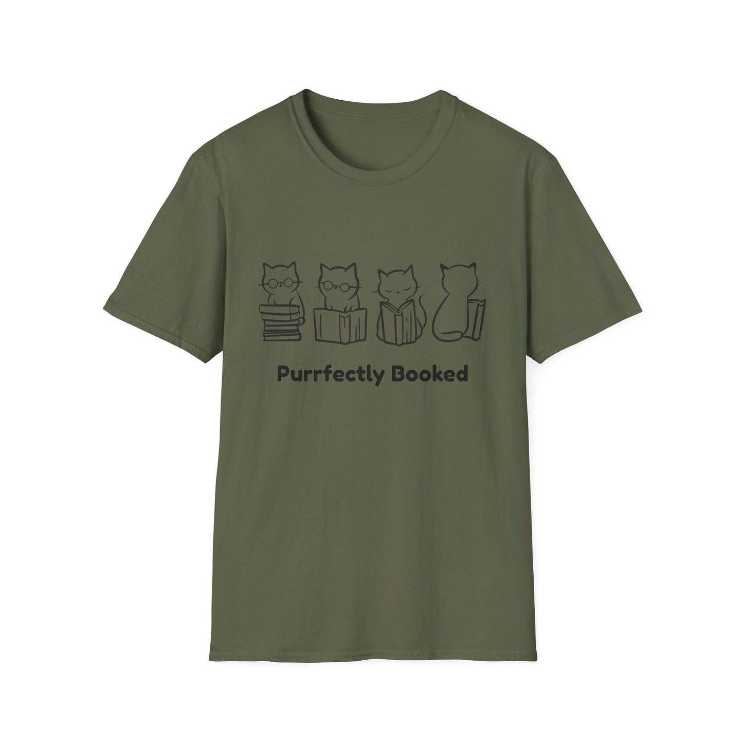 Purrfectly Booked, Cats - T-Shirt