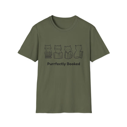 Purrfectly Booked, Cats - T-Shirt