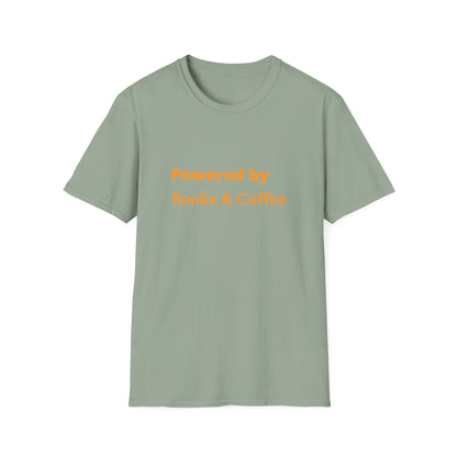 Powered By Books & Coffee - T-Shirt