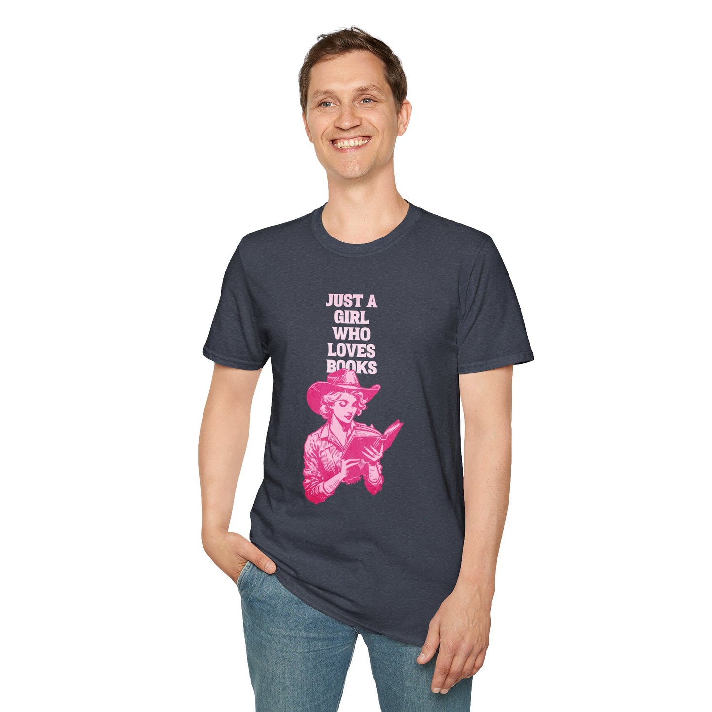 Just A Girl Who Loves Books - Cowgirl T-Shirt