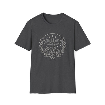 Fourth Wing, Dragon and Stars - T-Shirt