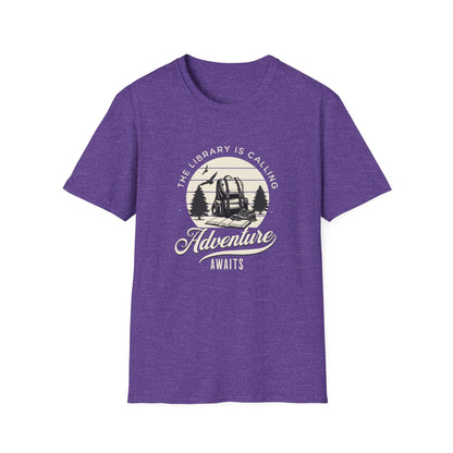 Library is Calling, Adventure Awaits - T-Shirt