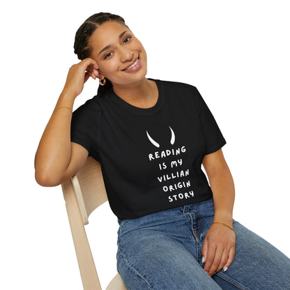 Reading My Villain Origin Story  - T-Shirt