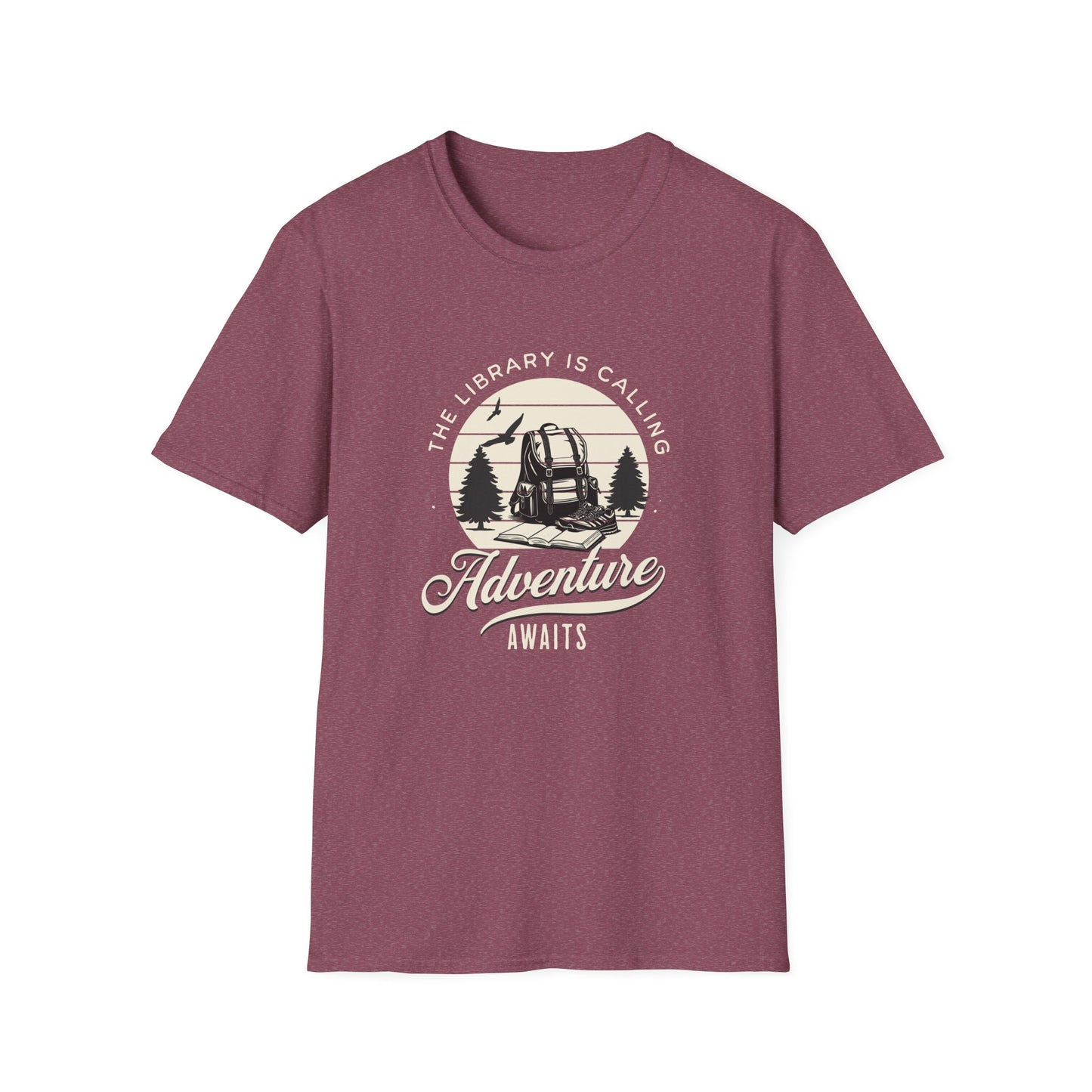 Library is Calling, Adventure Awaits - T-Shirt