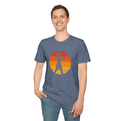 Retro Reading at Sunset - T-Shirt
