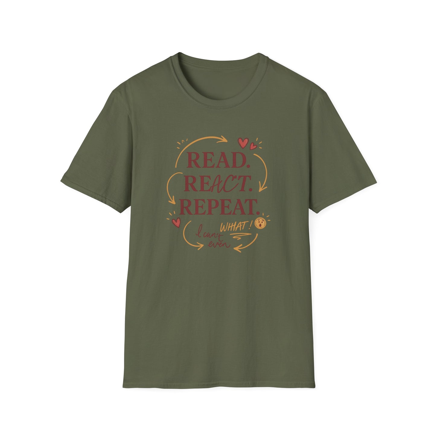 Read, React, Repeat - T-Shirt