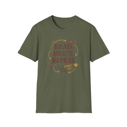 Read, React, Repeat - T-Shirt
