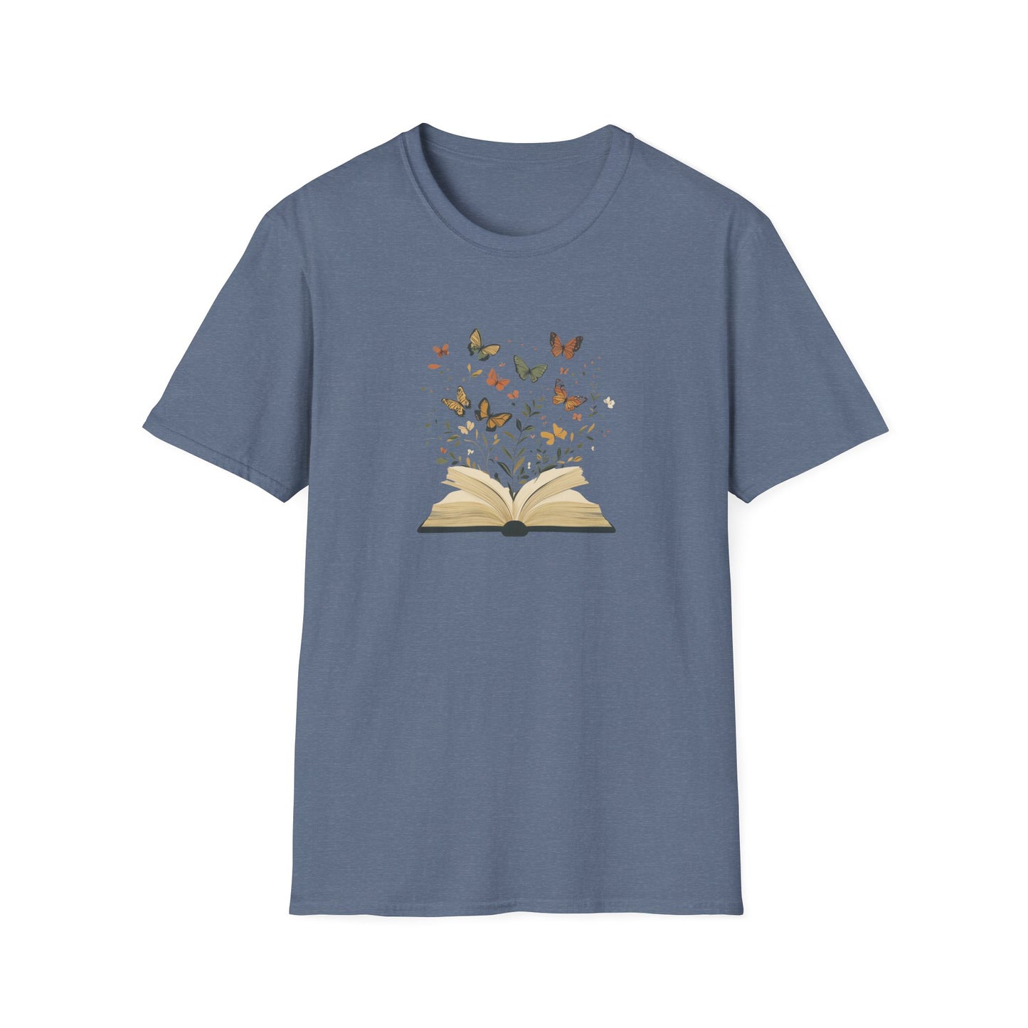 Butterfly Floral Book - T-Shirt
