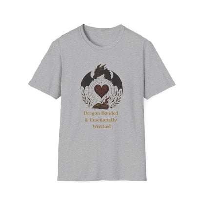 Romantasy Dragon Bonded and Emotionally Wrecked - T-Shirt