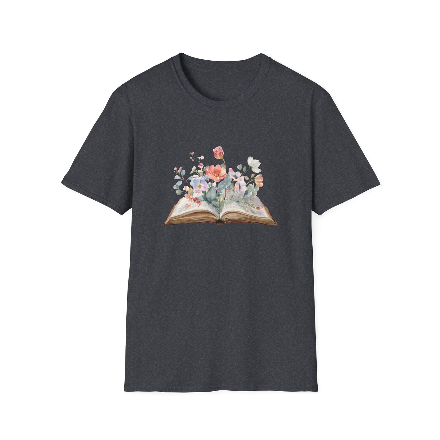Floral Book Graphic - T-Shirt
