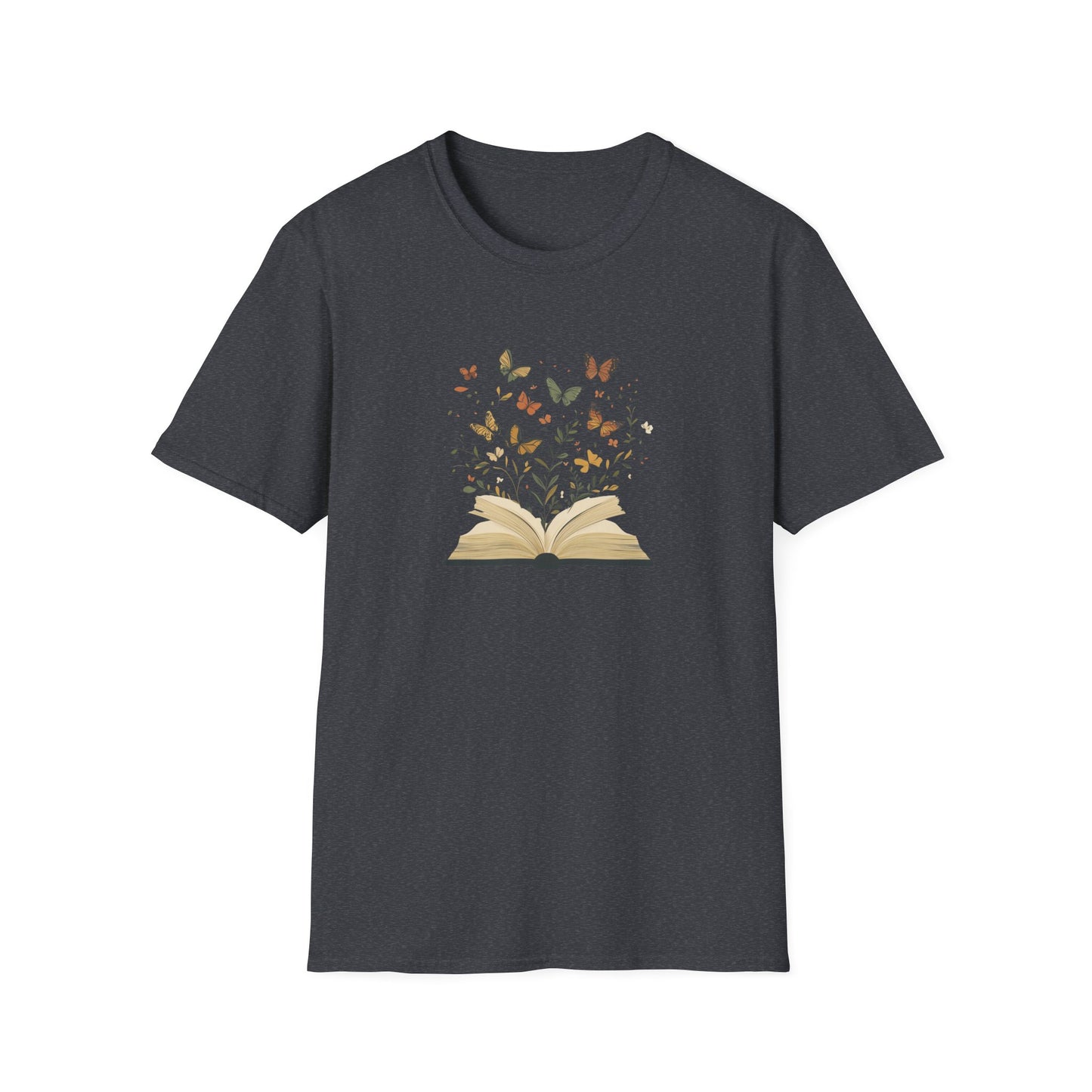 Butterfly Floral Book - T-Shirt