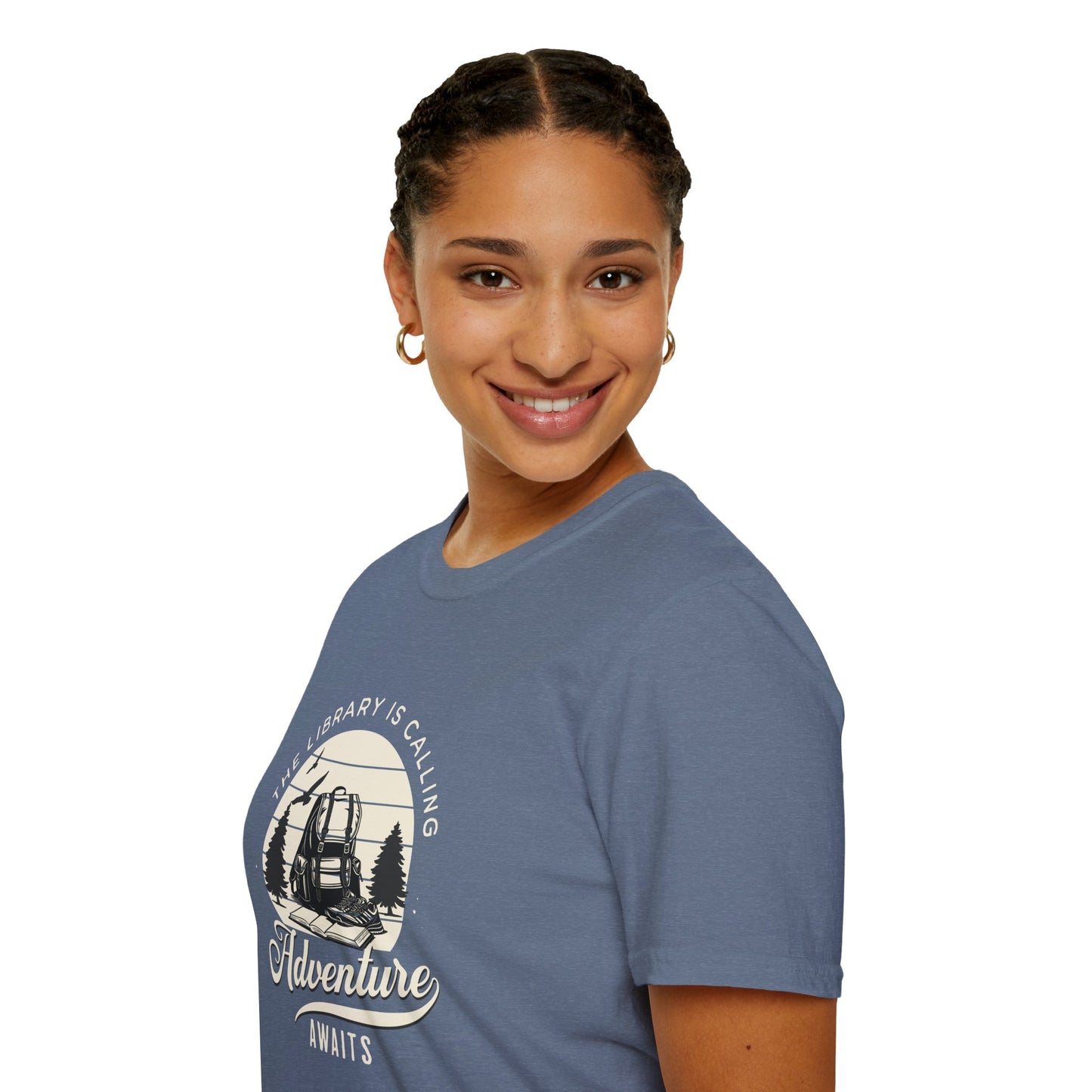 Library is Calling, Adventure Awaits - T-Shirt
