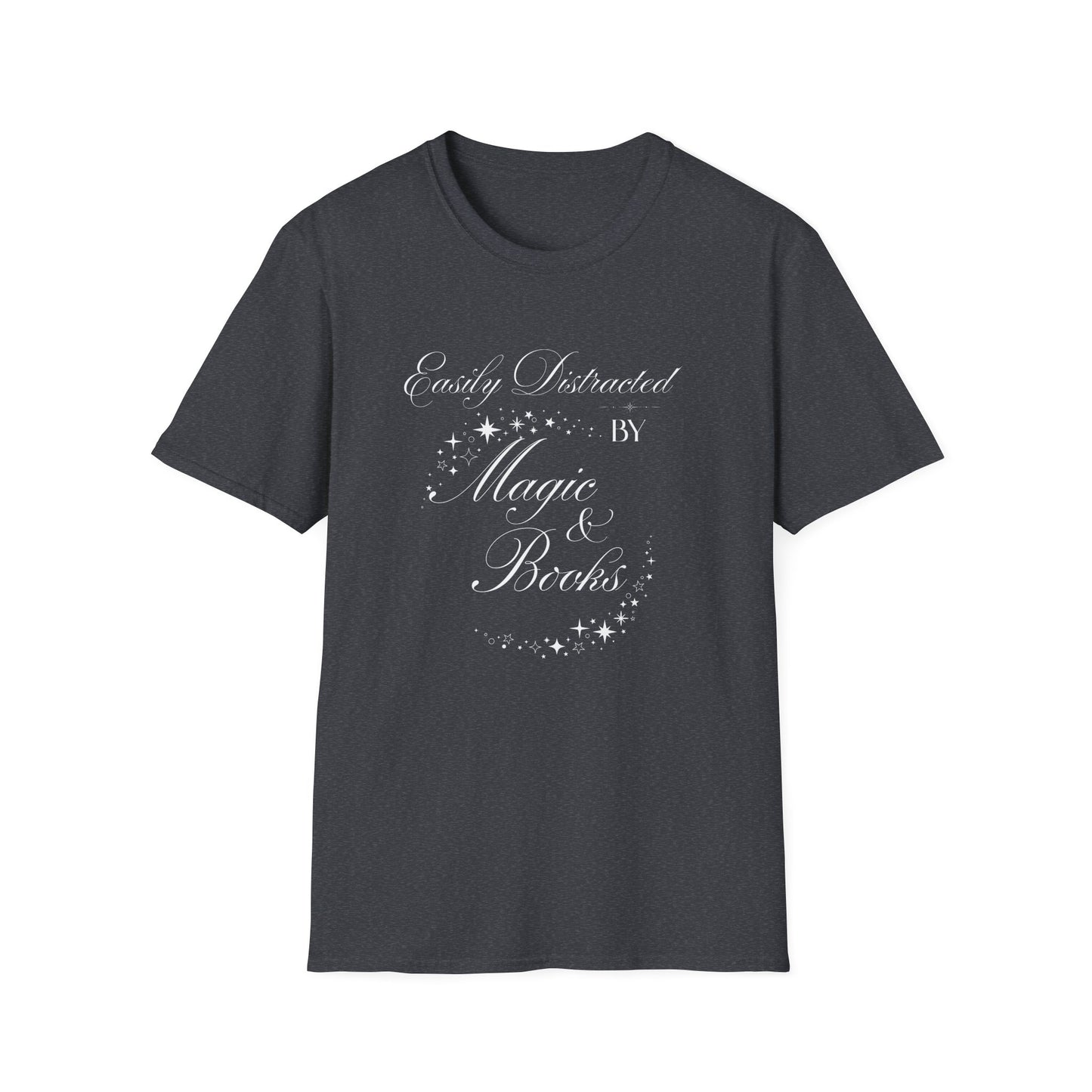 Easily Distracted By Magic & Books - T-Shirt