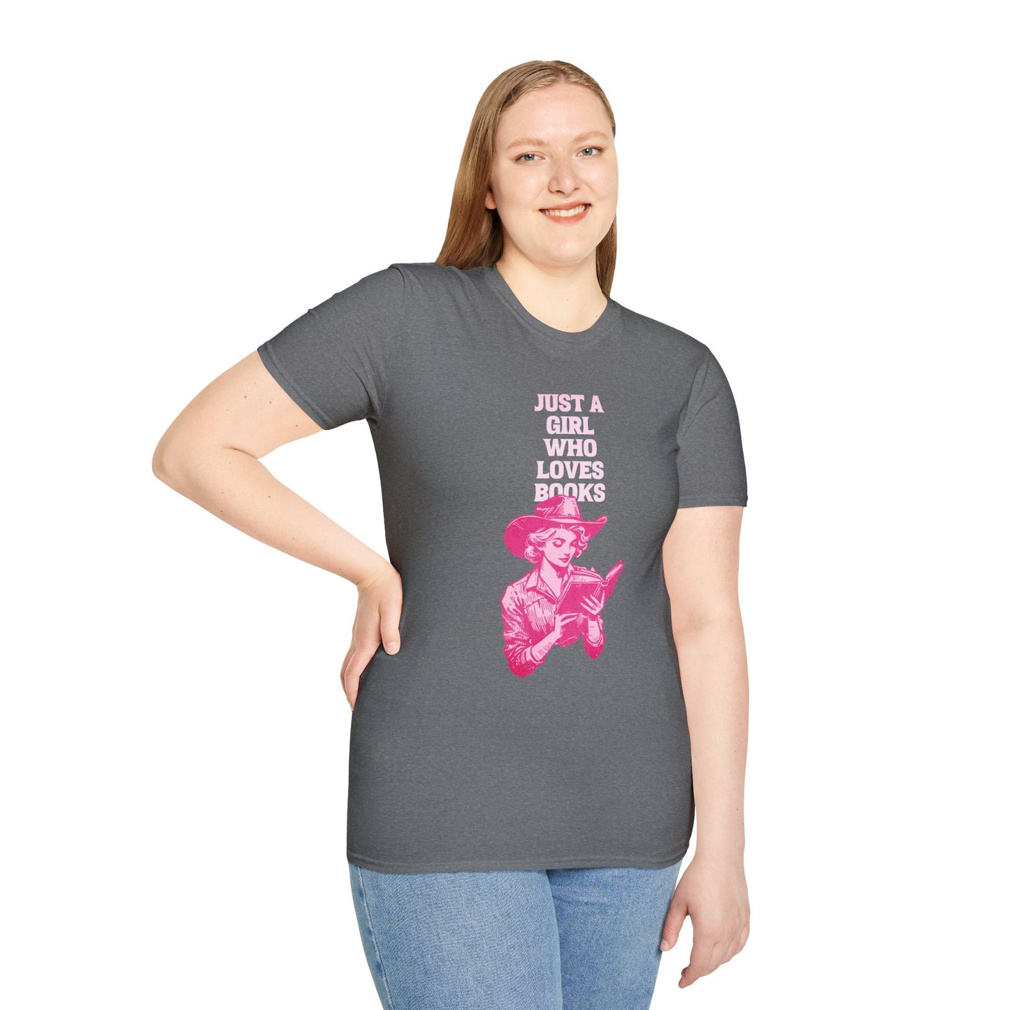Just A Girl Who Loves Books - Cowgirl T-Shirt