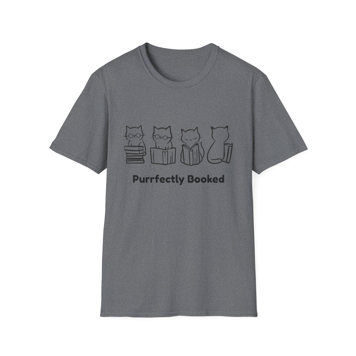 Purrfectly Booked, Cats - T-Shirt